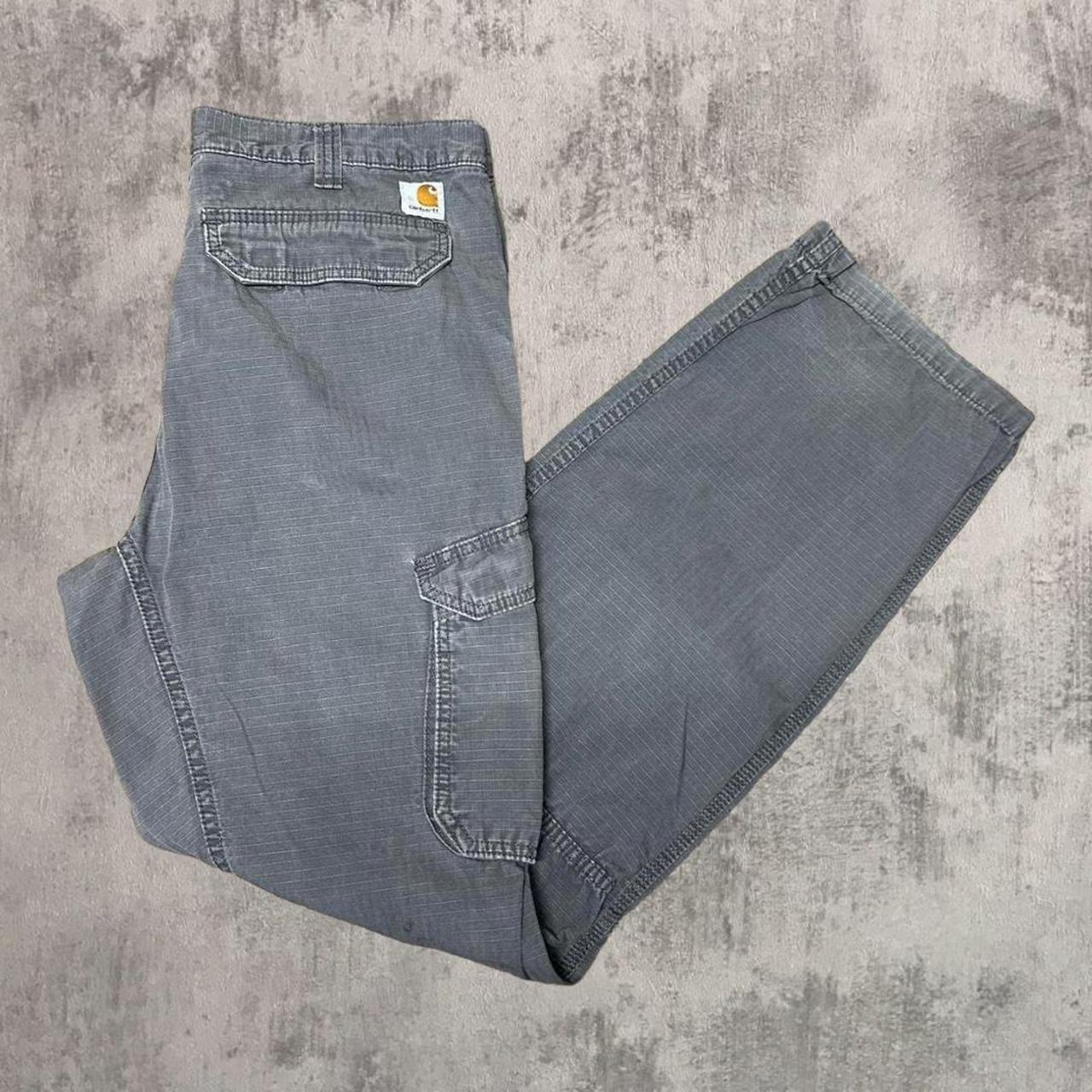 Vintage Carhartt Pants Size: 36 x 34 Color: Grey... - Depop
