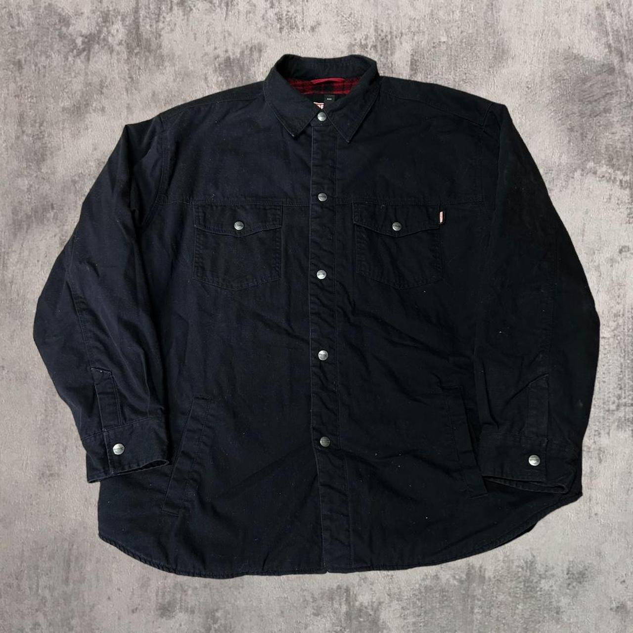 Craftsman Flannel Lined Button Up Workwear Heavy... - Depop