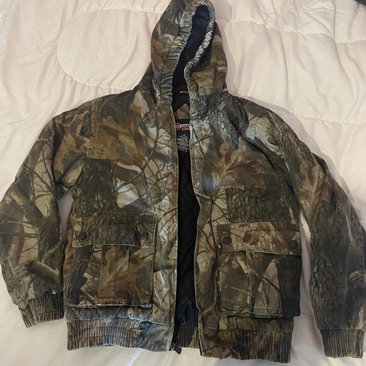 Camouflage kids outfitters ridge jacket Size: L/G... - Depop