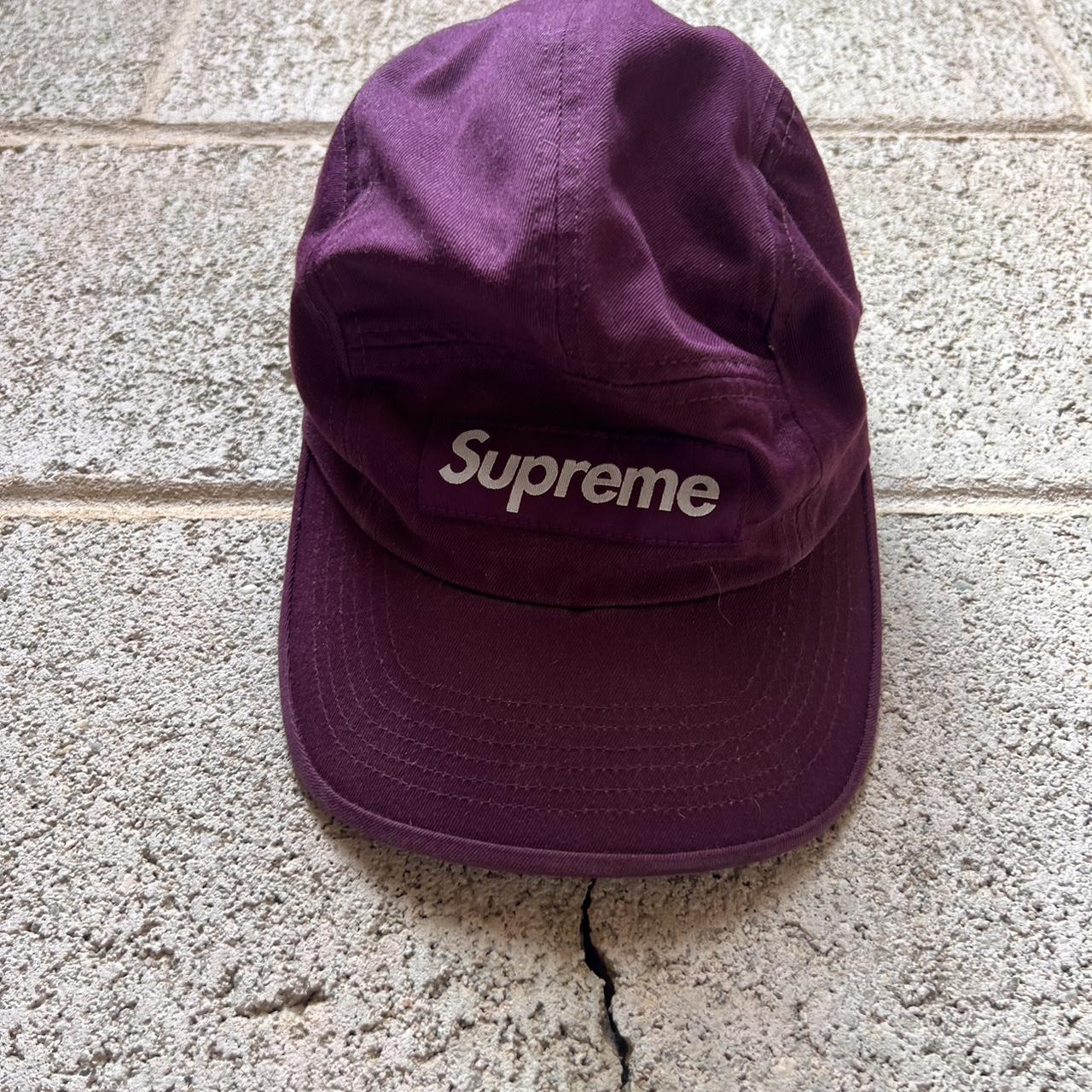 Supreme leather outlet strap hat