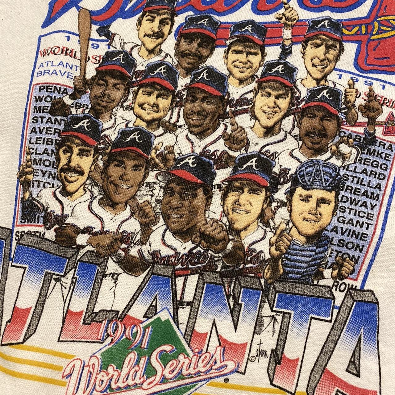 Vintage 1991 Atlanta Braves World Series graphic - Depop