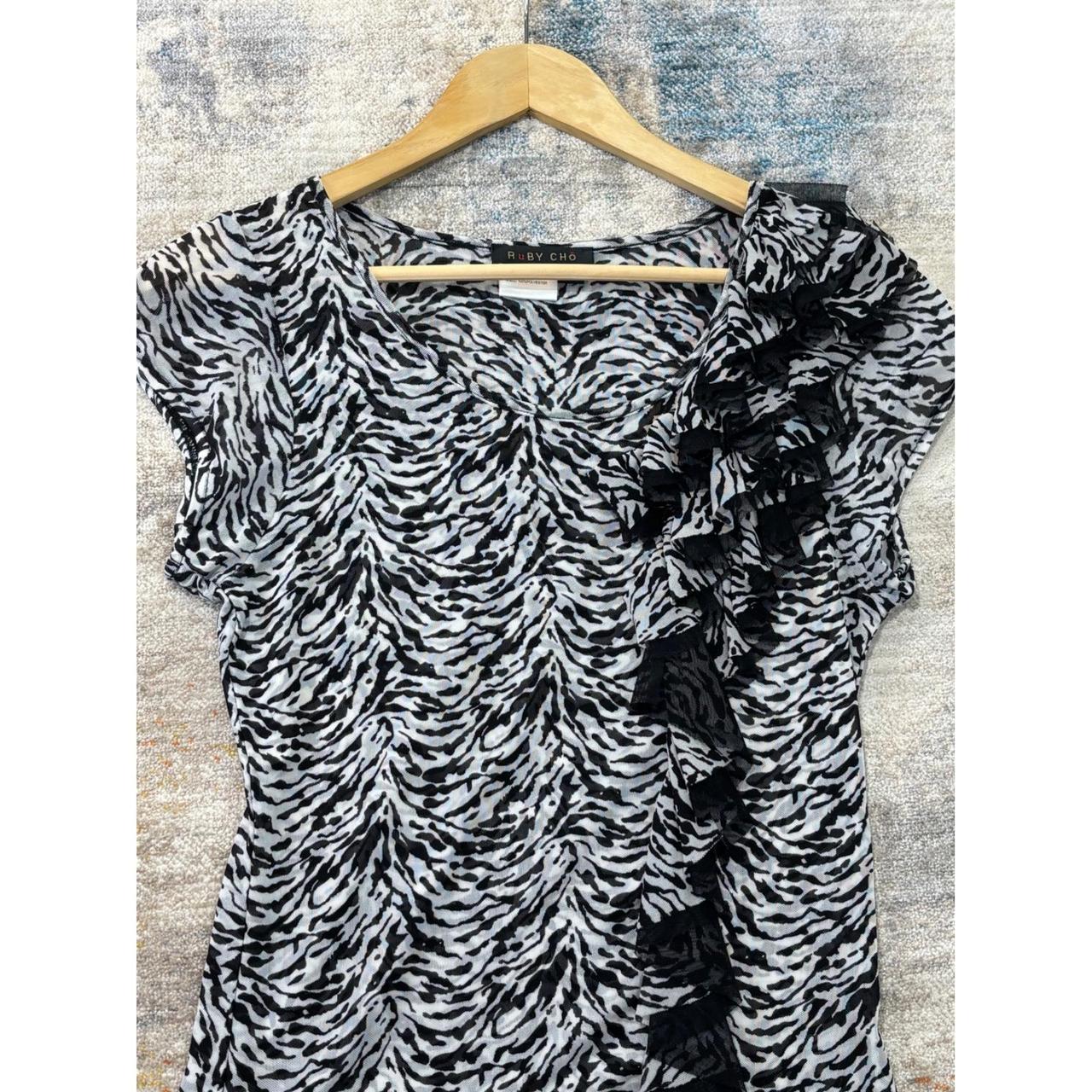 Ruby Rox Women's Blouse - Black/White - S – Ruby … - image 1