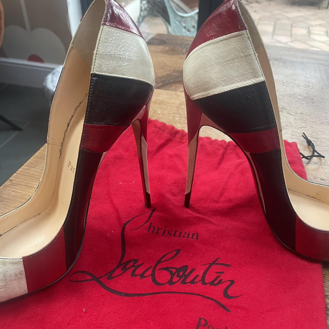 Unique Ostrich leather Christian Louboutin shoes.... - Depop