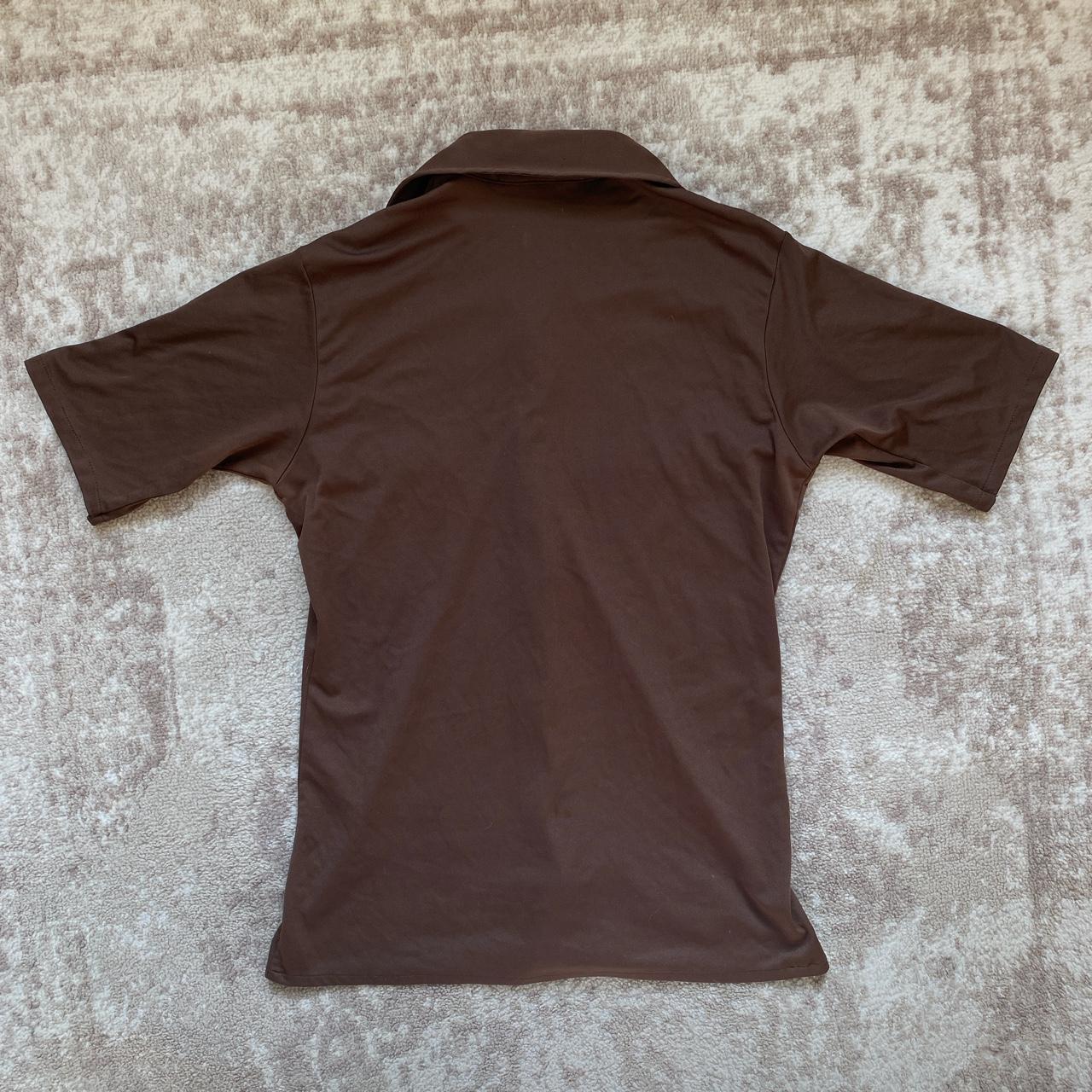 JCPenney Men's Brown and Cream Shirt | Depop