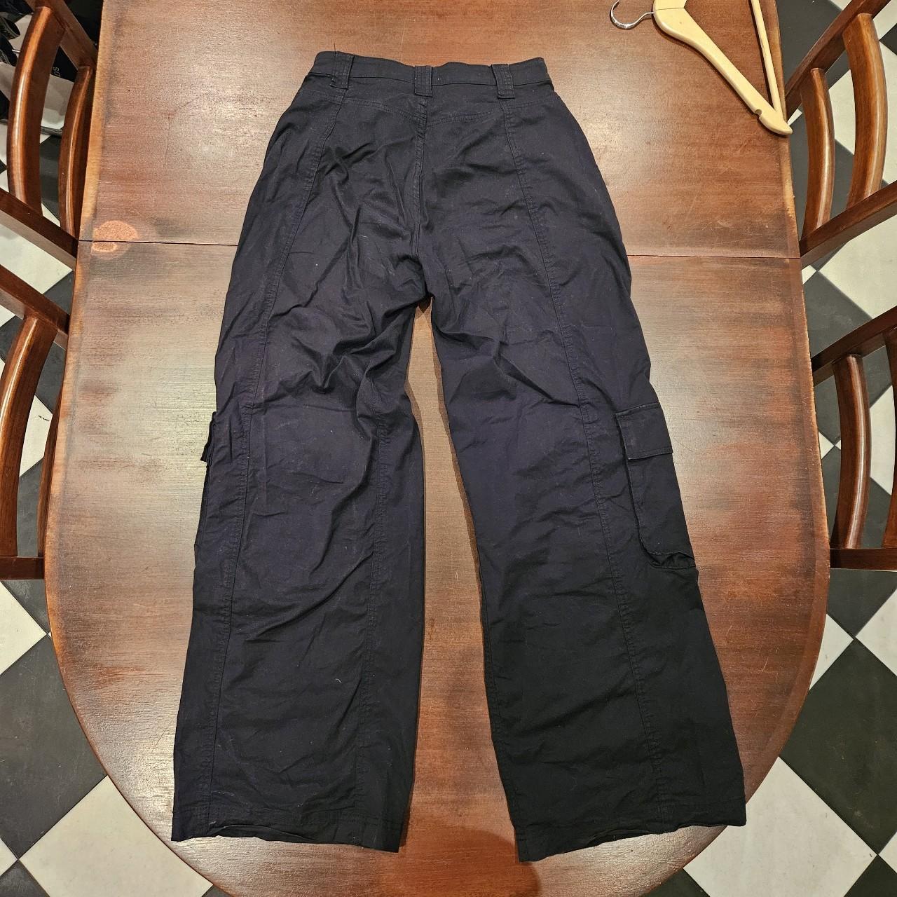 Black cargo pants Cotton on Size 10 - Depop