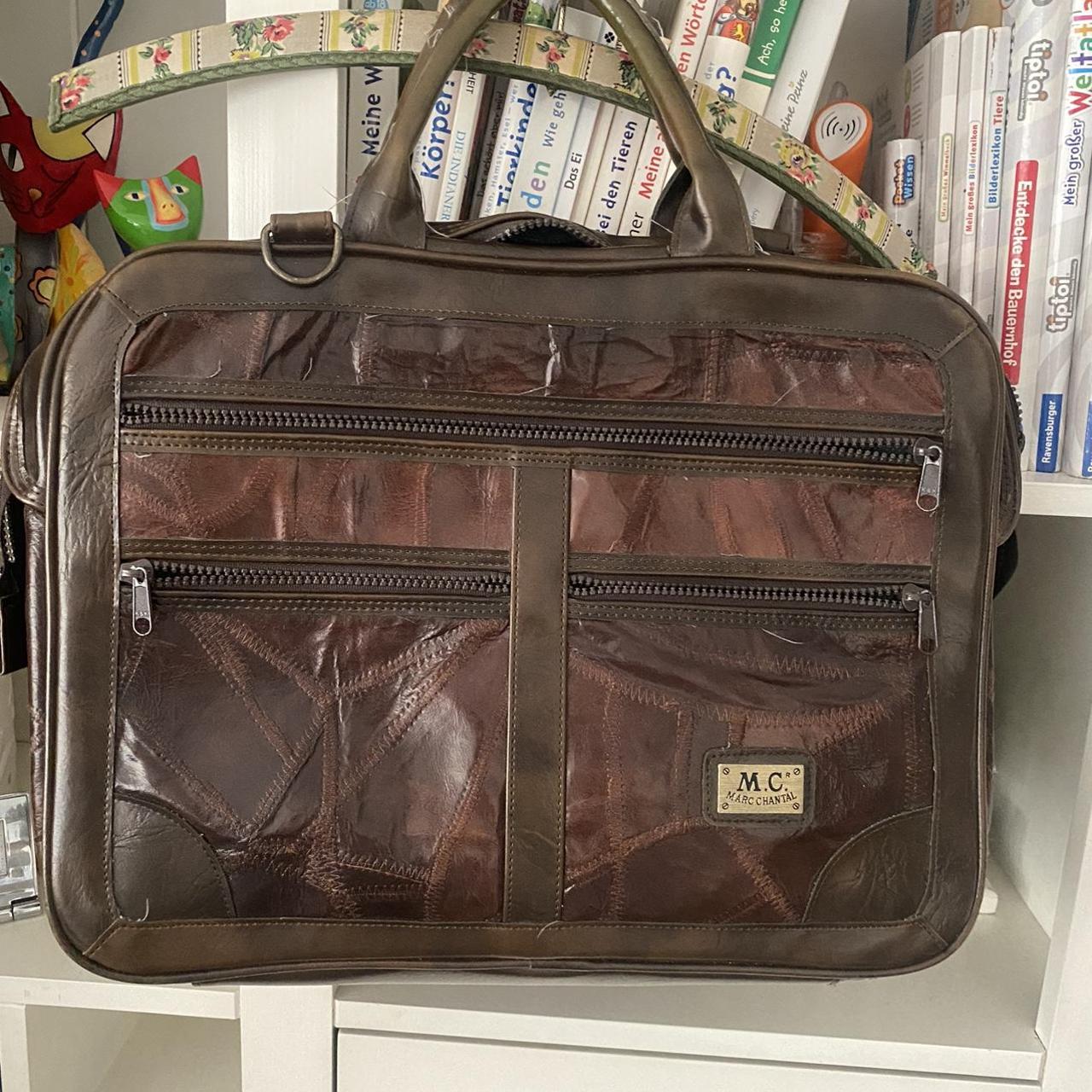 Klassische Marc Chantal herren Tasche in braun in... - Depop