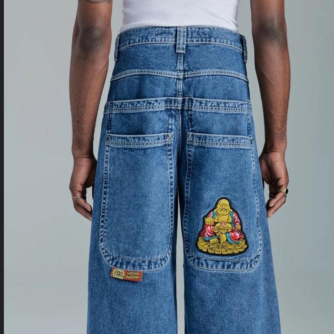 Lucky Buddha jnco jeans worn once for photos still... - Depop