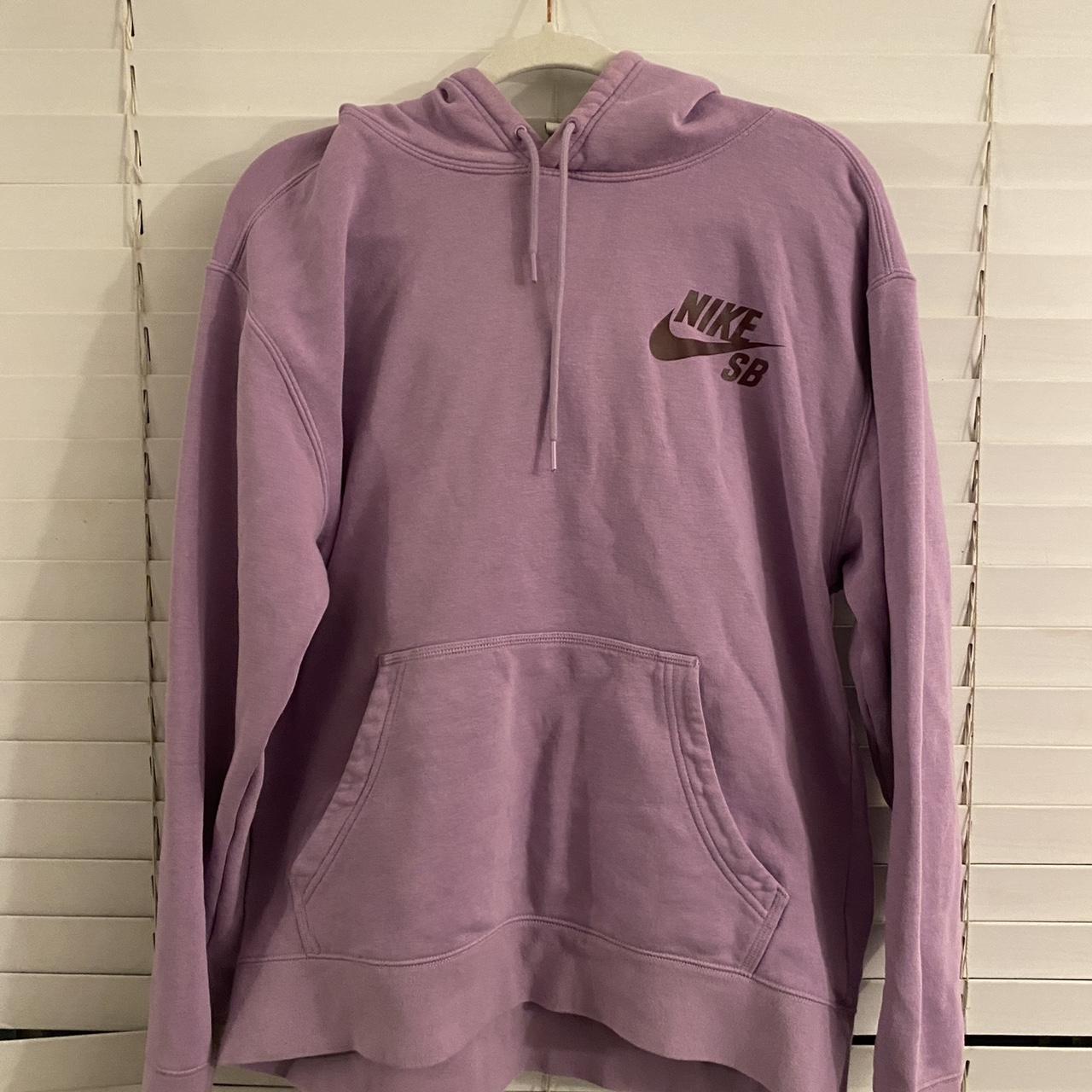 DM BEFORE BUYING! Purple Nike sb sweatshirt Medium... - Depop