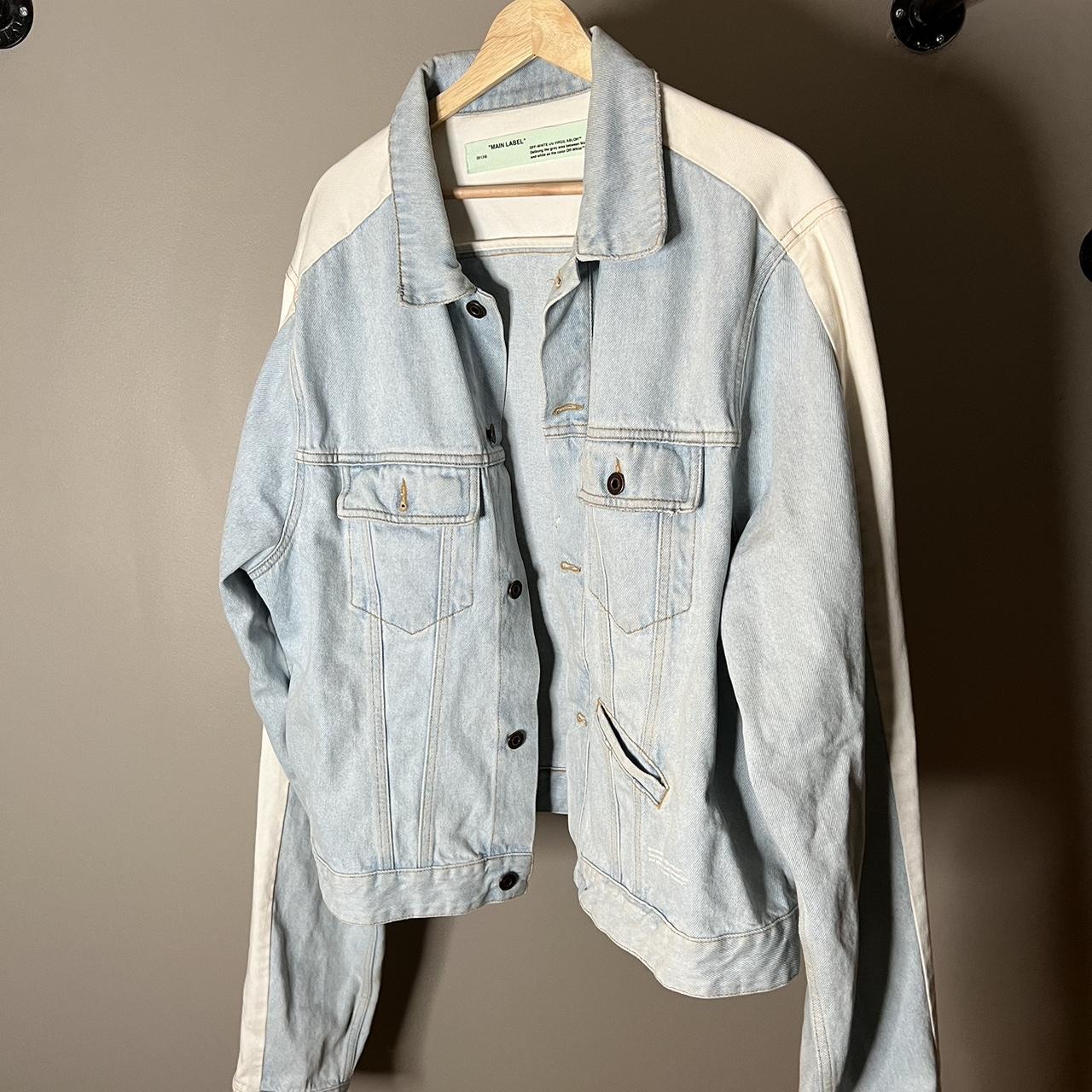 Off white best sale vintage denim jacket