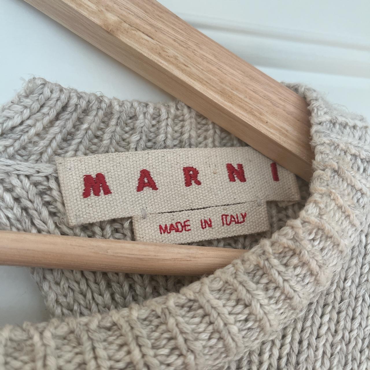 MARNI Knitted sweater like new small makeup stain Depop