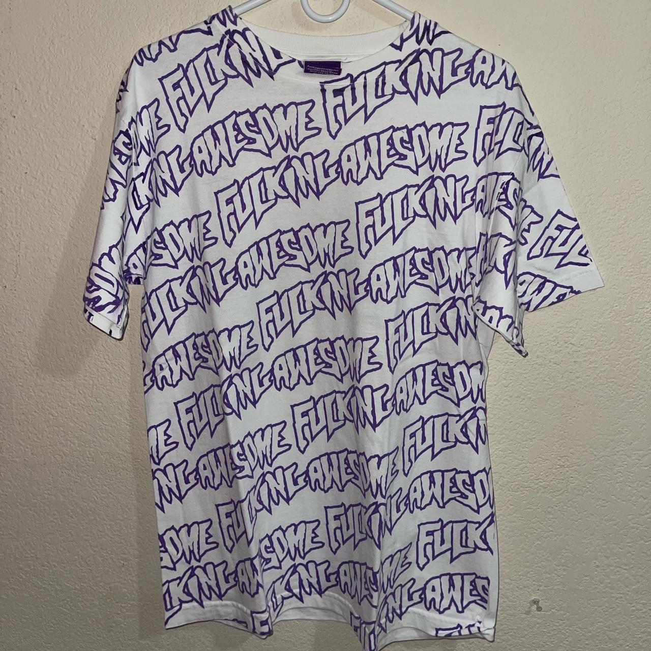 Fucking awesome 2006/2007 all over print purple | Depop