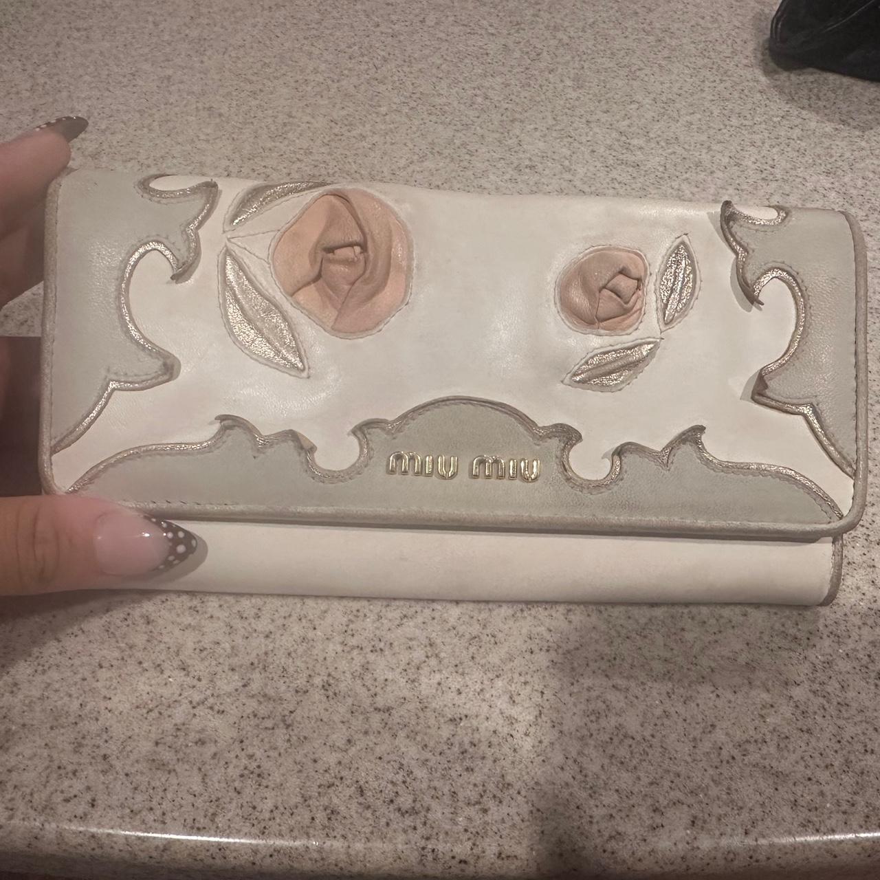 Miu Miu Women's Wallets - White/Grey – Miu Miu Ca… - image 1