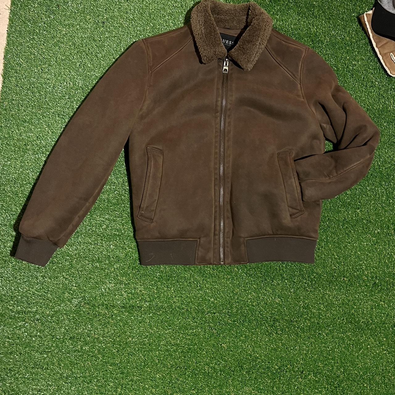 Guess Sherpa lined jacket size large Depop