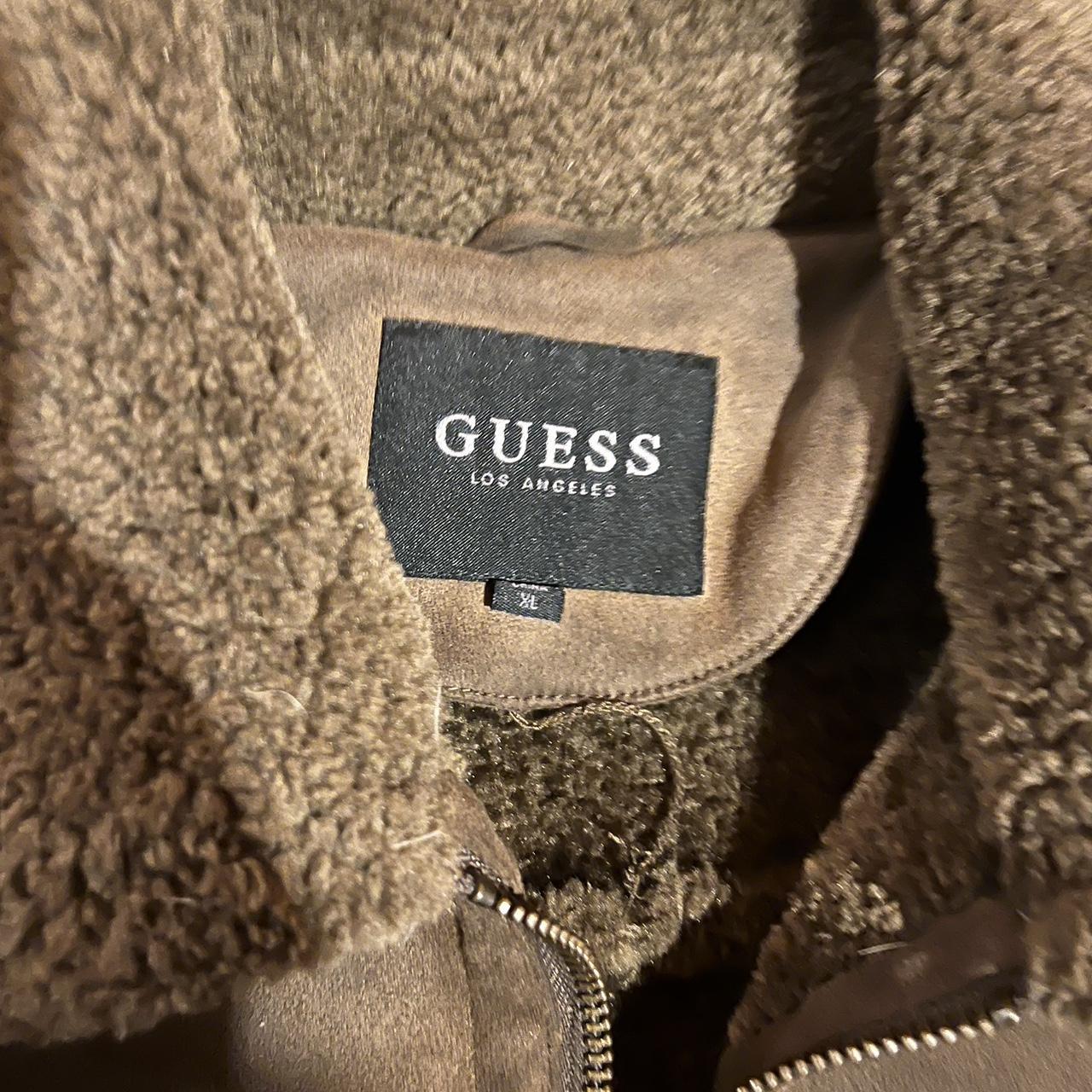 Guess Sherpa lined jacket size large Depop