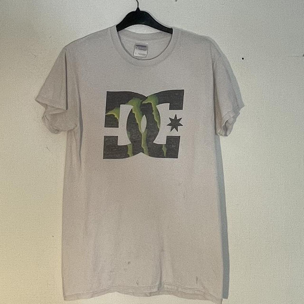 DC x Monster energy t shirt Slight fading on logo... - Depop