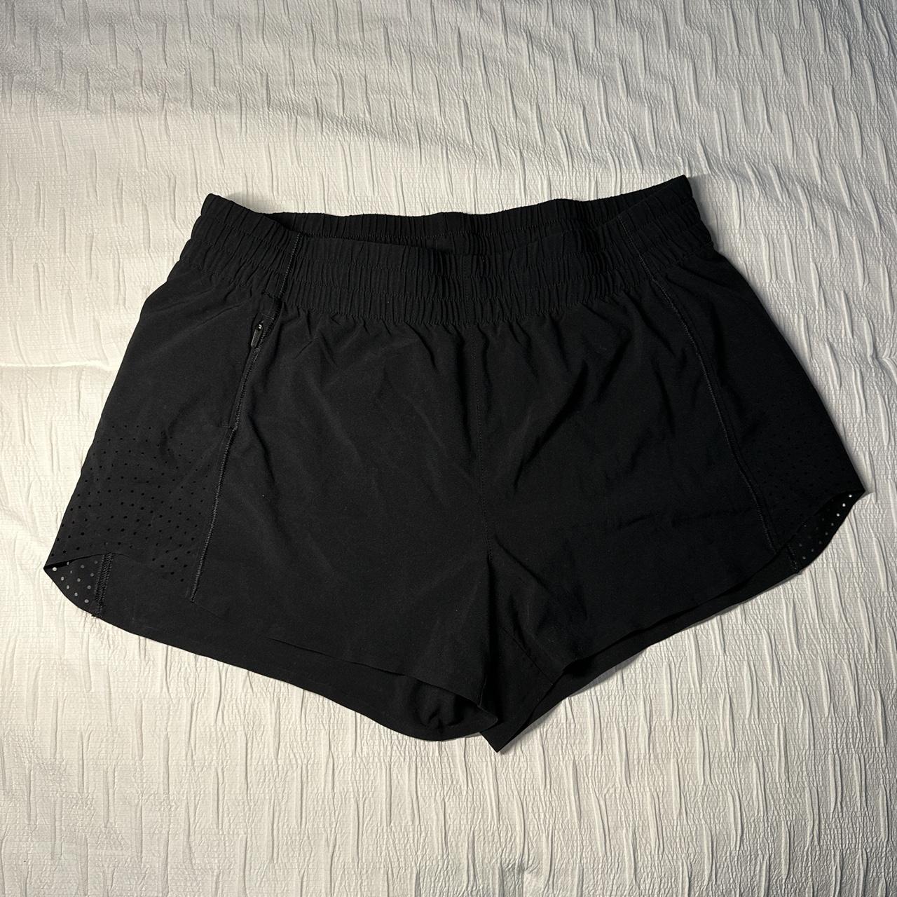 Black Athleta Running Shorts size small Hustle lined... - Depop