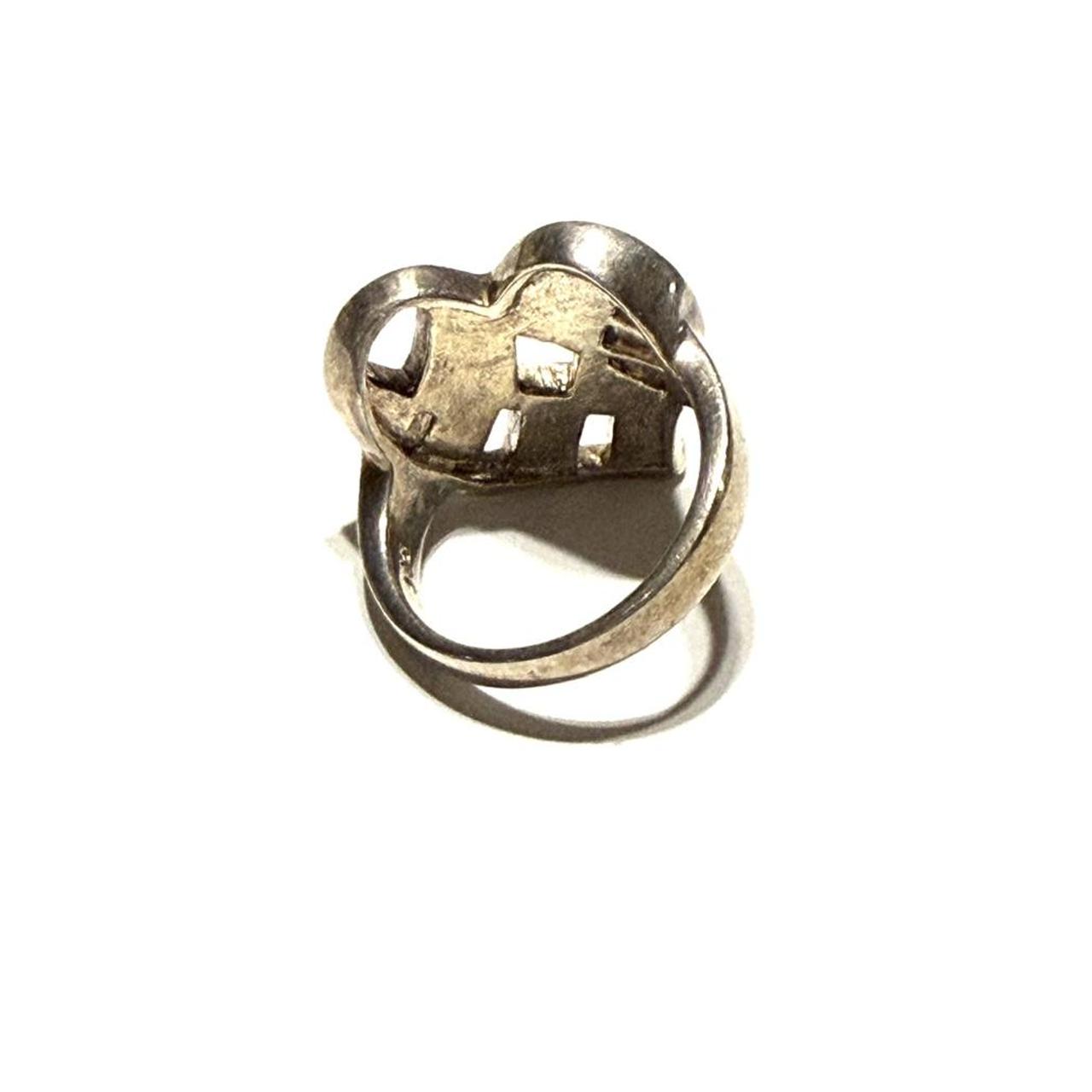 Women's Ring - Silver/Multi – Multicoloured heart… - image 5