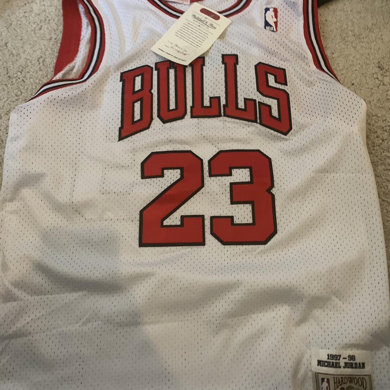 Samrovintage2 Vintage Nike NBA Chicago Bulls Michael Jordan 1984 Rookie Flight 8403 Jersey Mens Size XL