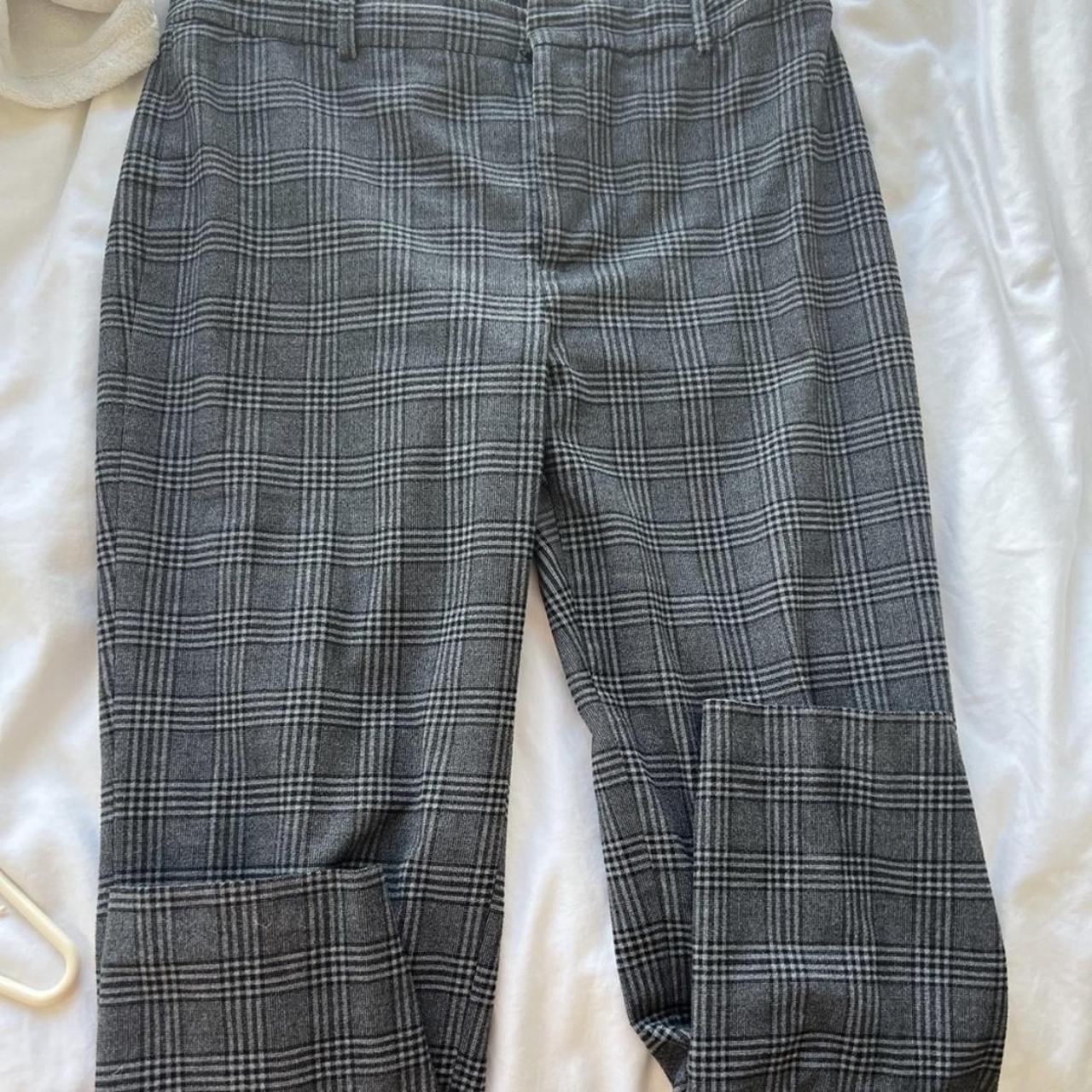 Zara mens best sale tartan trousers