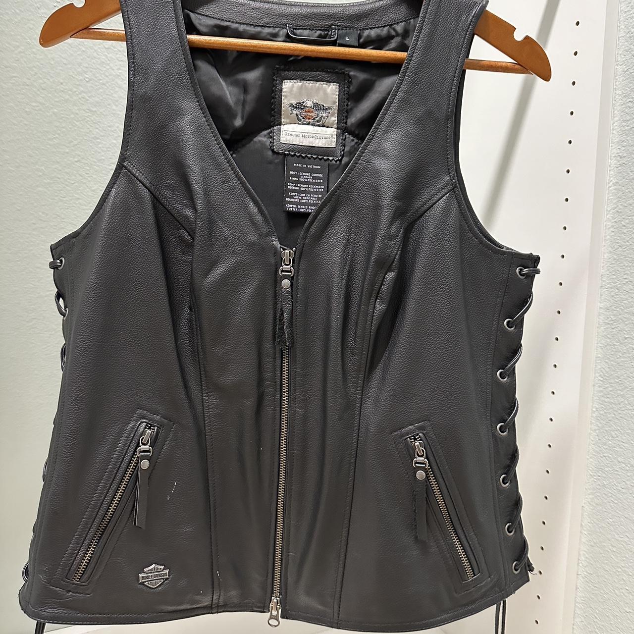 Womens harley outlet davidson leather vest