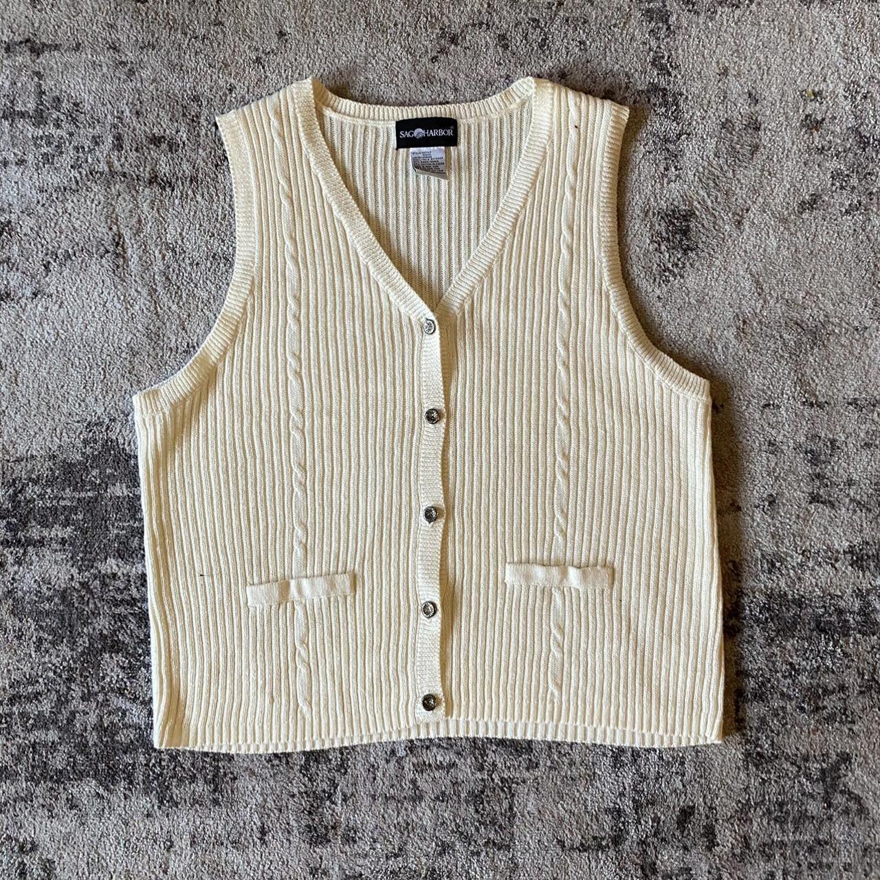 Sag Harbor Women's Cream Gilet