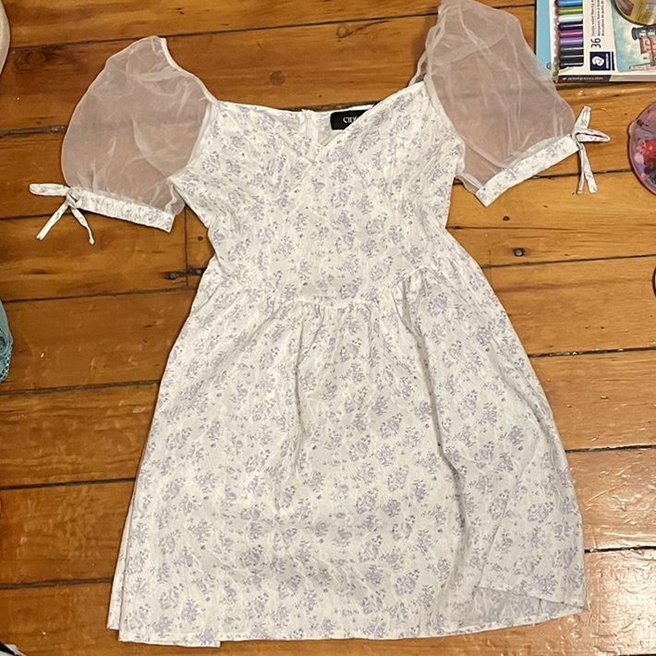 cider pastel floral lace fairy core princess dress... Depop