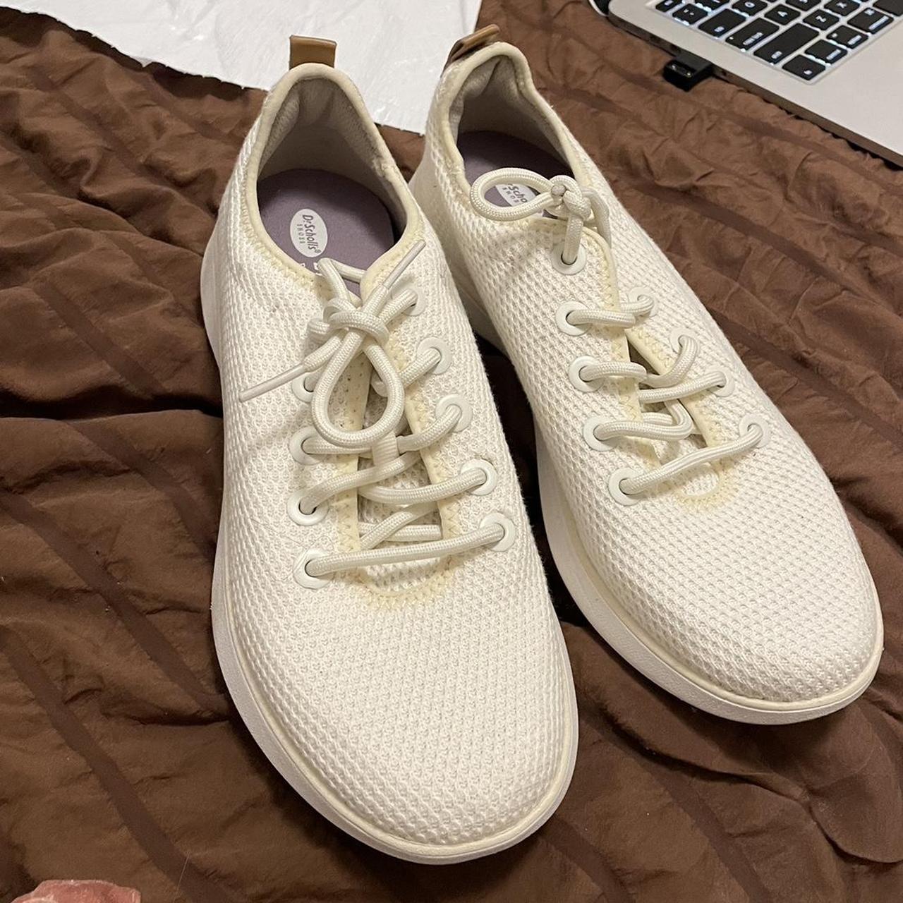 plain off white dr scholls sneakers. super comfy and... - Depop