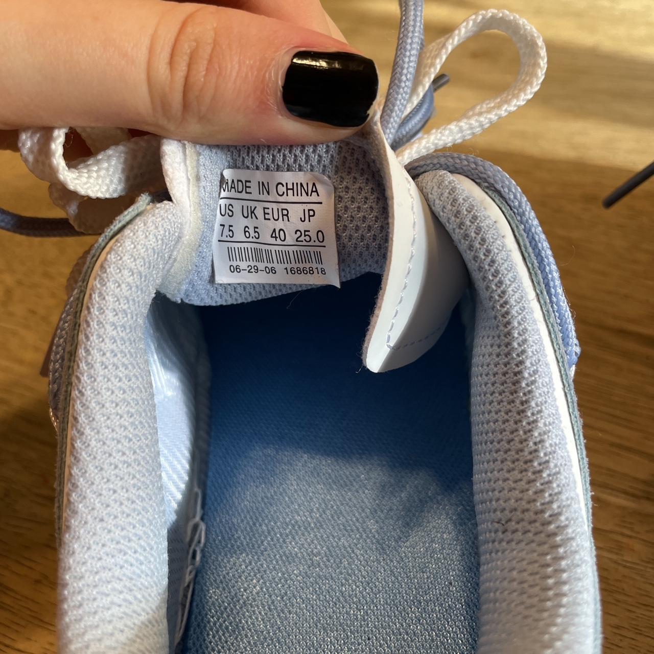 Women's Blue and White Trainers | Depop