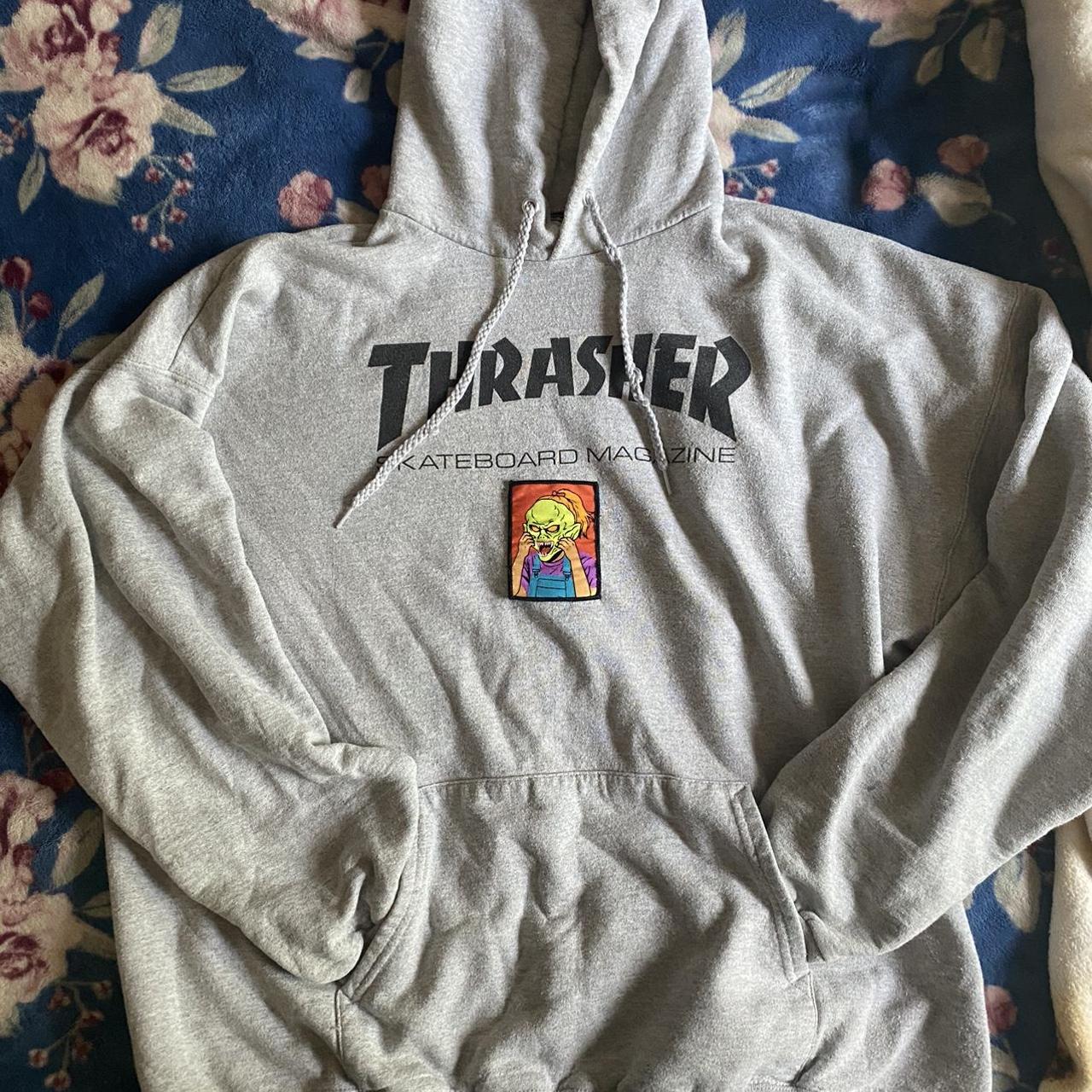 Thrasher half and store half hoodie