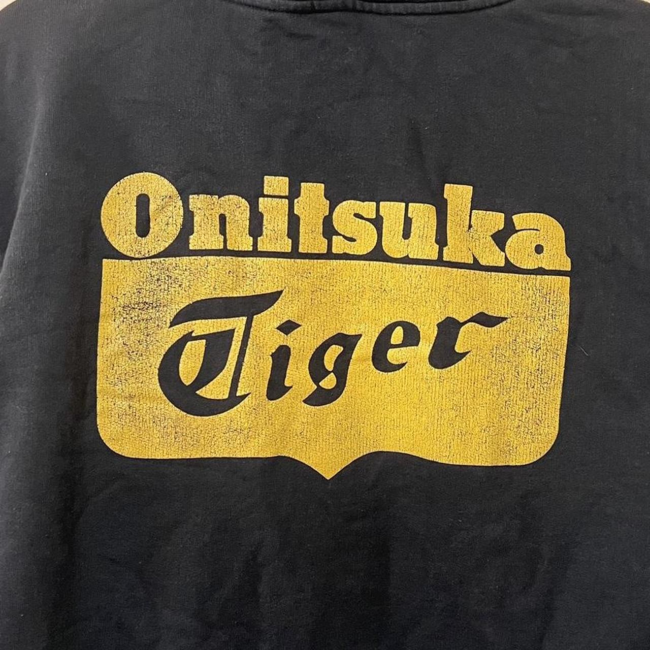 Onitsuka Tiger Men's Black and Yellow Hoodie