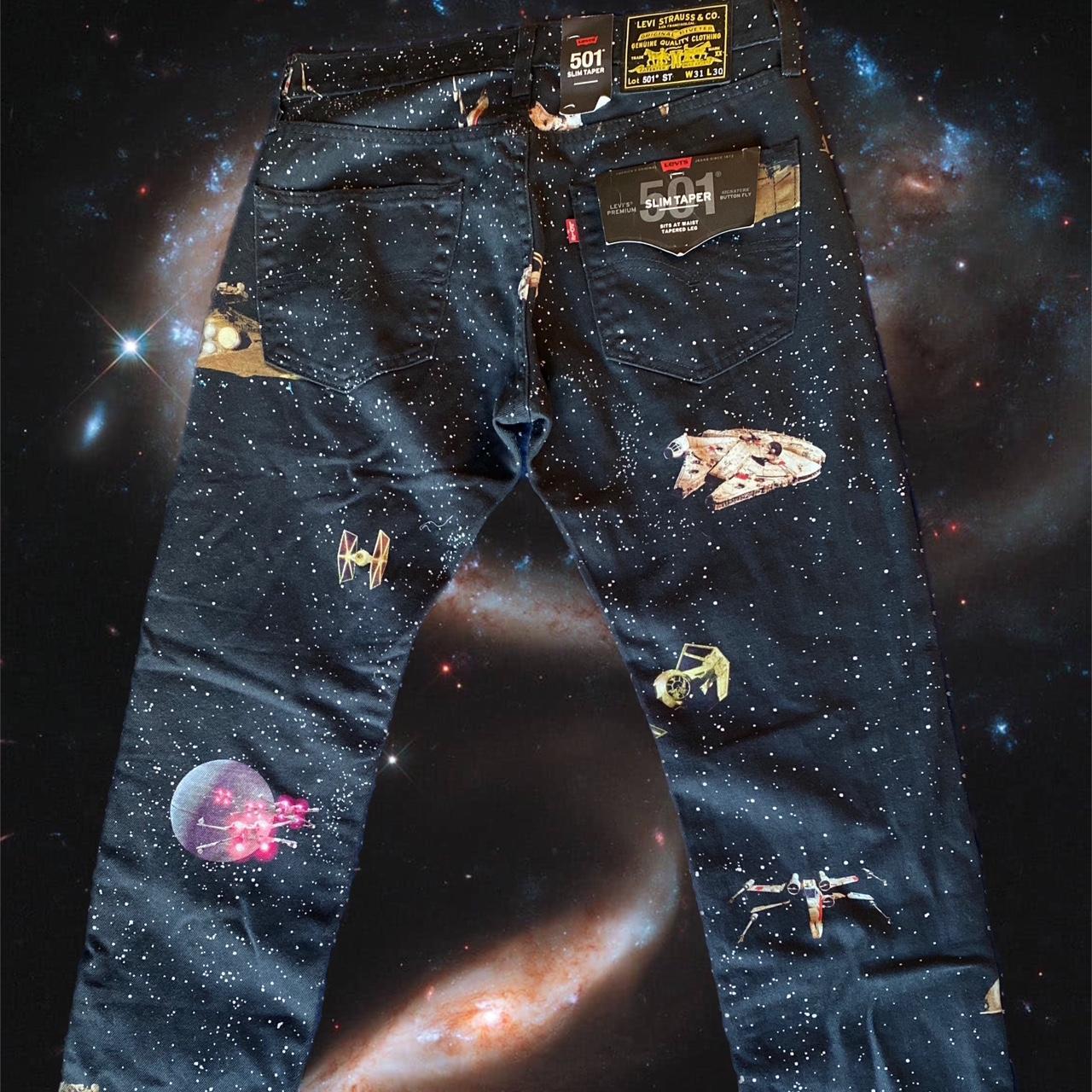 New Rare Levi's x Star Wars 501 Slim Tapered Jeans... - Depop