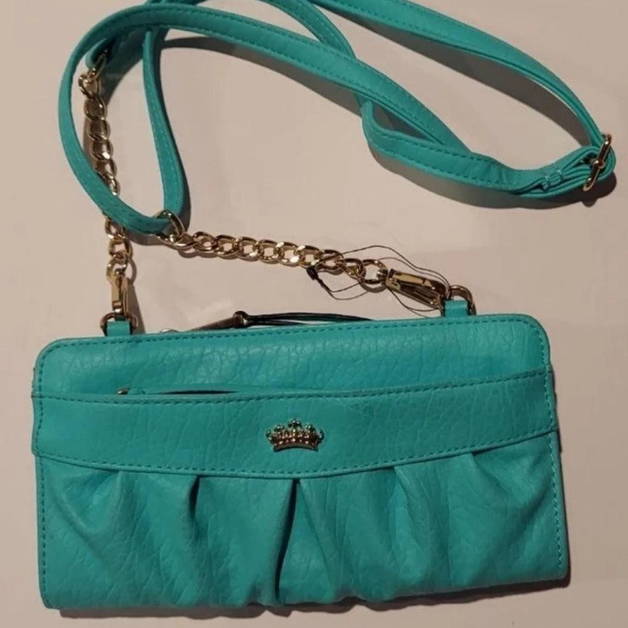 Juicy Couture crossbody strap hotsell shoulder bag teal