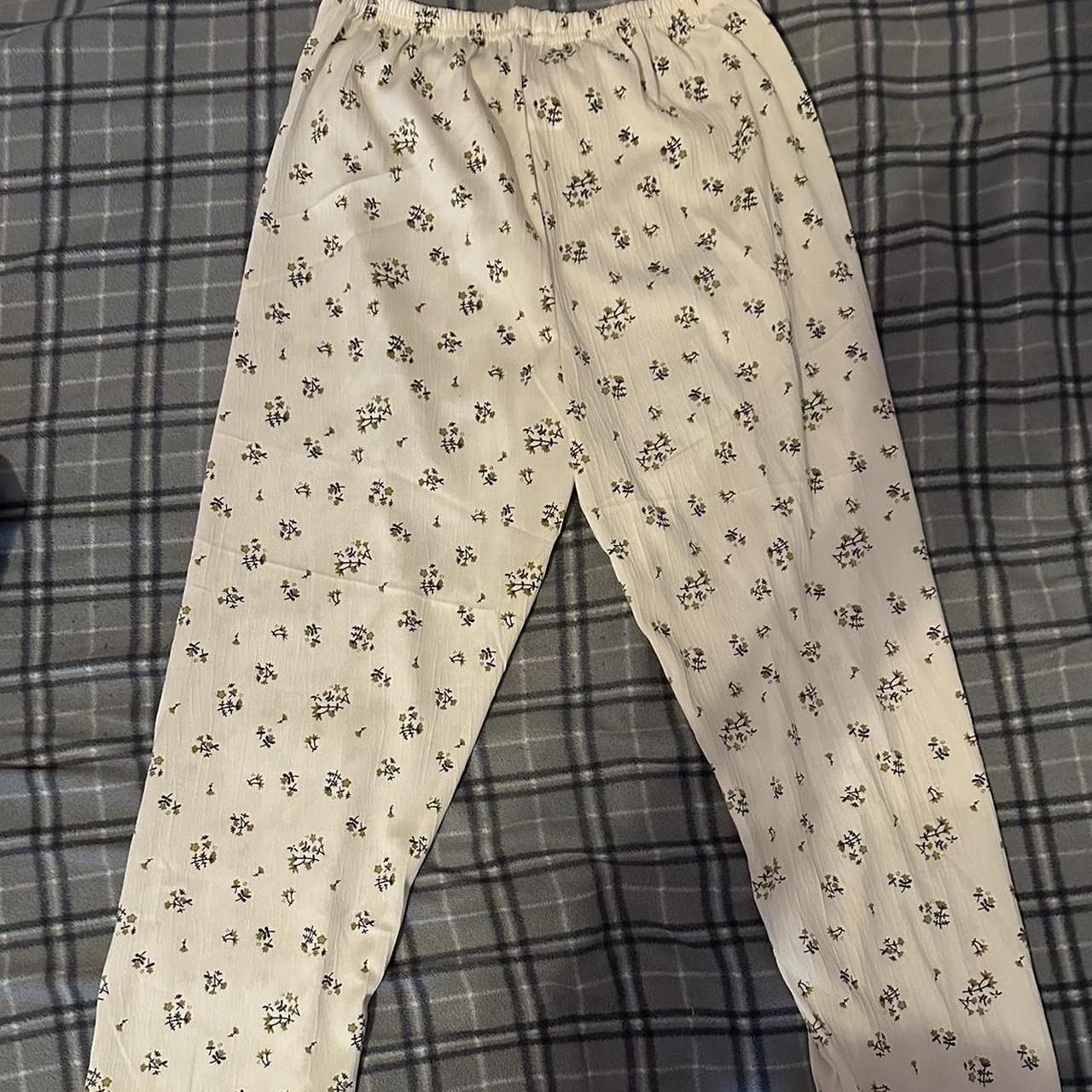 loose thin floral pj pants - they can be pj pants or... - Depop