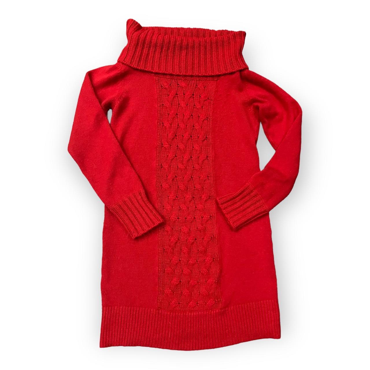 Rue21 Womens red sweater dress cowl neck long Depop