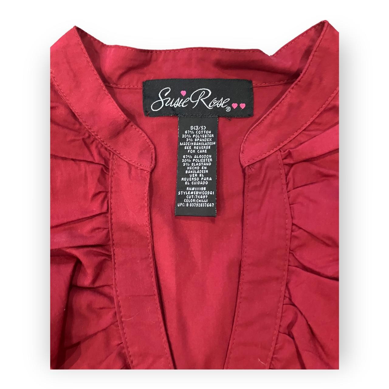 Susie Rose Women's Red Blouse (3)