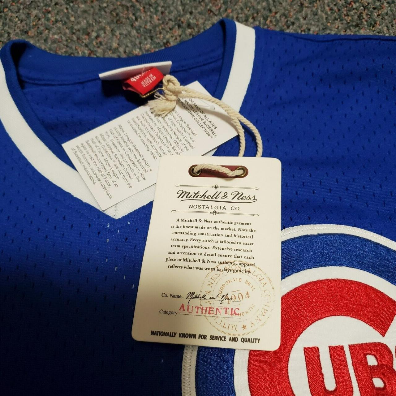 Men's Mitchell and Ness Chicago Cubs #23 Ryne Sandberg Authentic