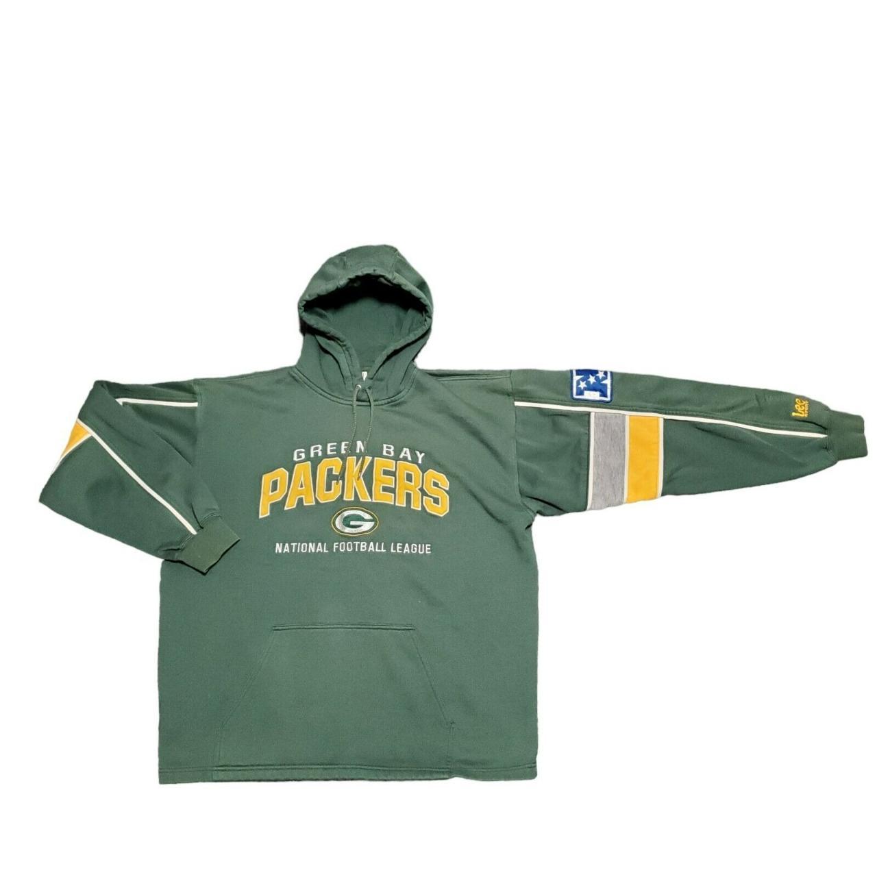 Vintage Green Bay Packers hoodie, yellow NFL embroidered sweatshirt 