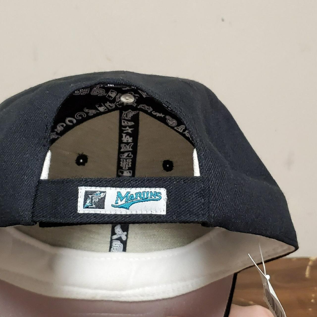 Vintage Florida Marlins Hat Cap Gray New Era World - Depop