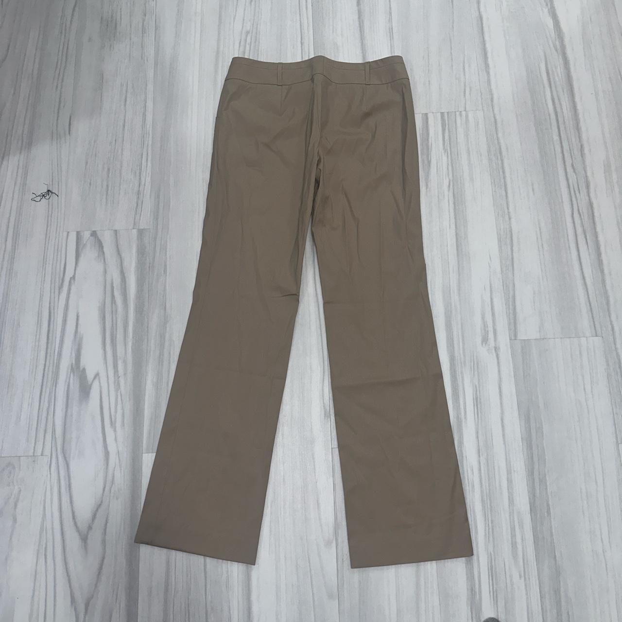 Hugo Boss Women's Tan and Cream Trousers | Depop