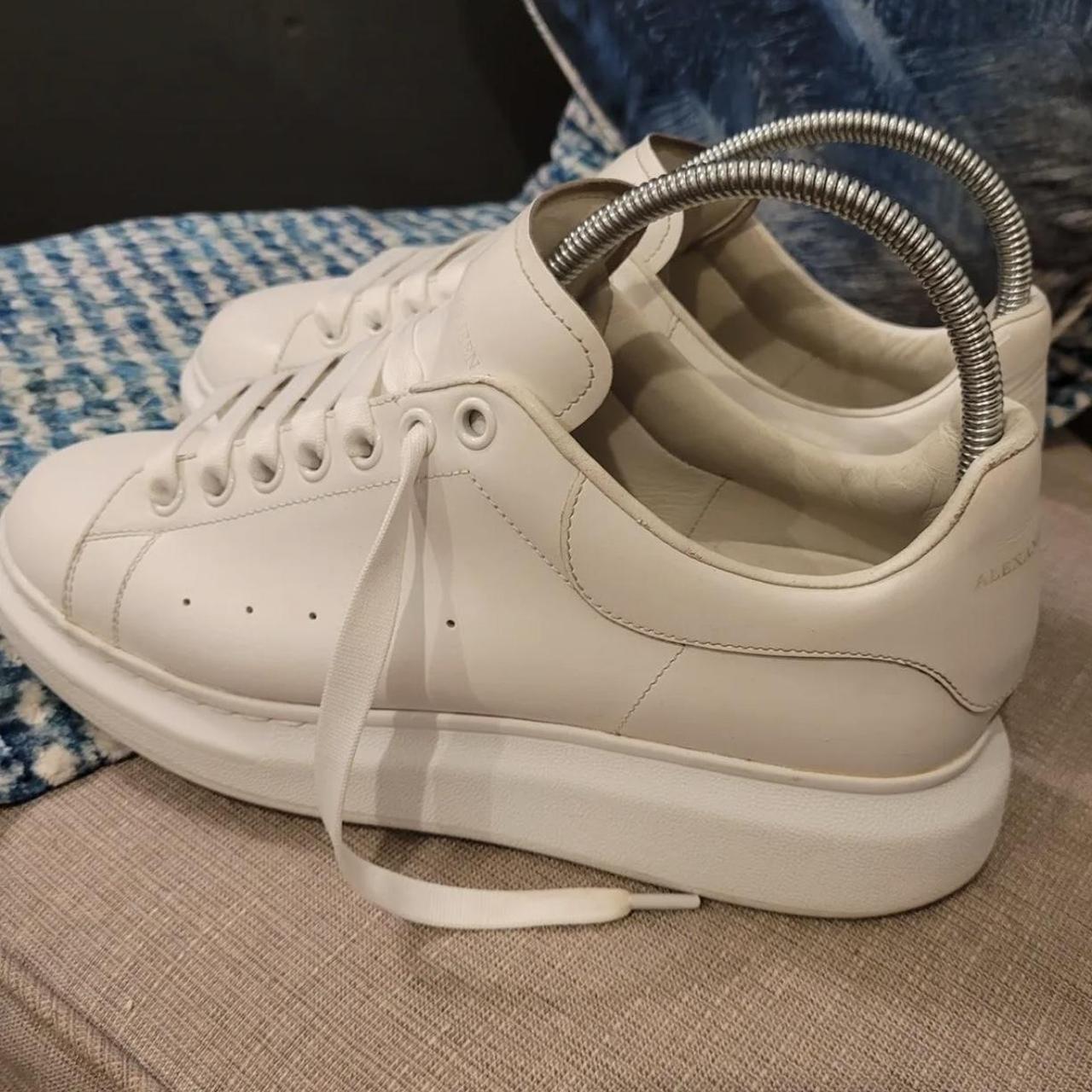 alexander mcqueen white sparkly trainers