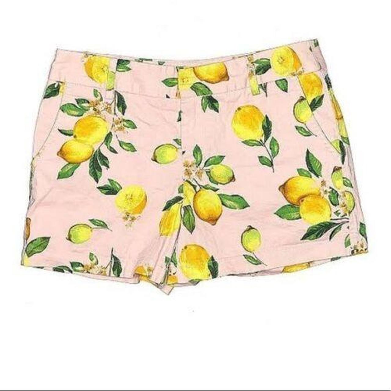 Cynthia Rowley Pink Lemon Shorts Size 8 In... Depop