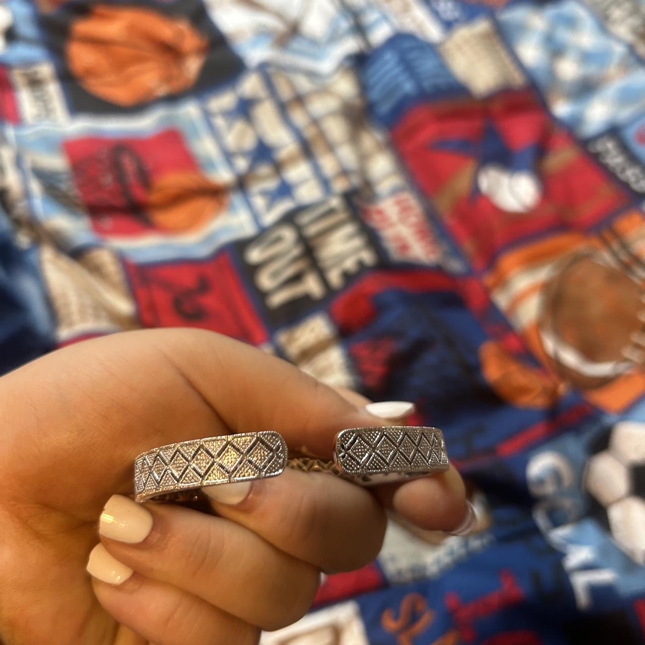 Men's Ring - Silver/Gold – Silver adjustable ring… - image 1