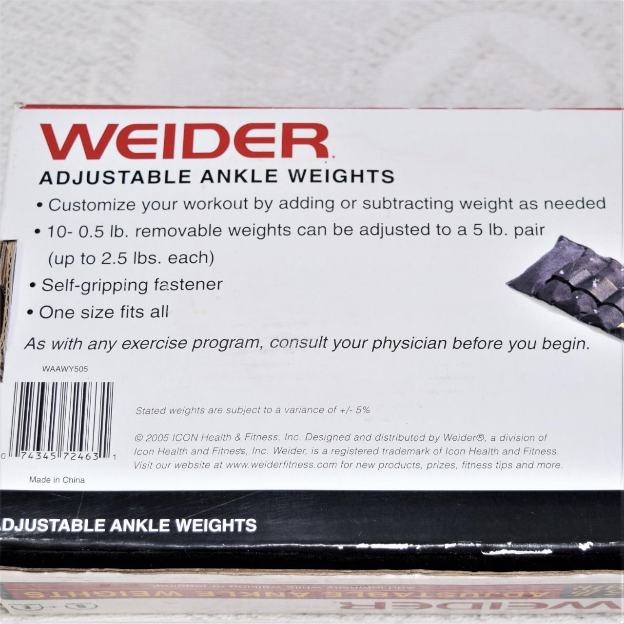 Weider ankle online weights