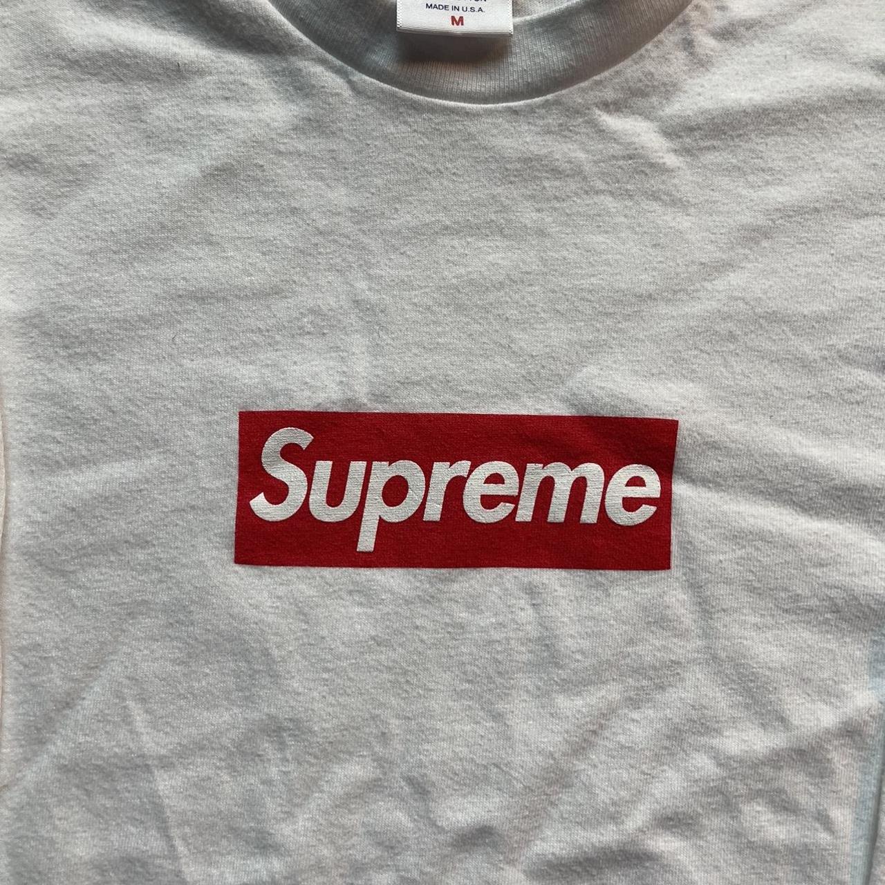 Supreme Box Logo Long-Sleeve Tee 'White' | Men's Size M