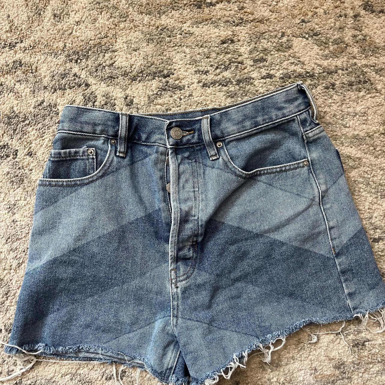 Pacsun Denim Shorts Has A Cool Pattern, Love These - Depop