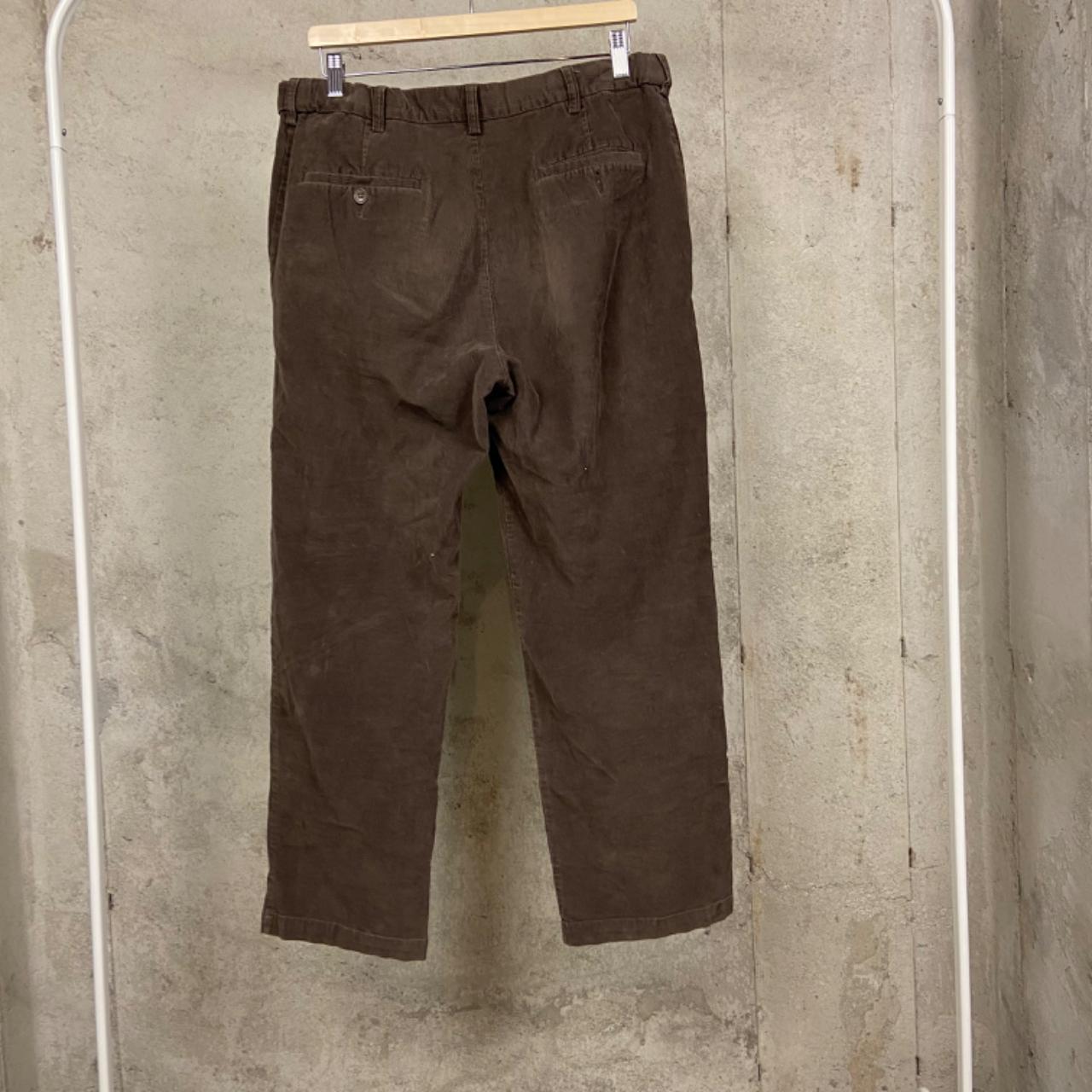 Haggar Men's Brown and Tan Trousers (2)