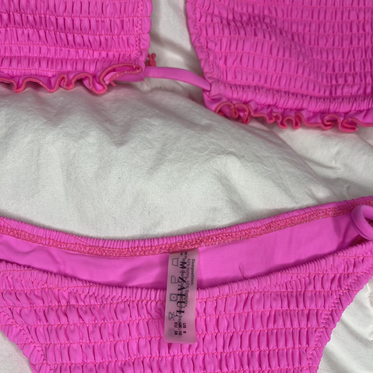 Hot pink bikini set from Zaful worn once in size M... - Depop