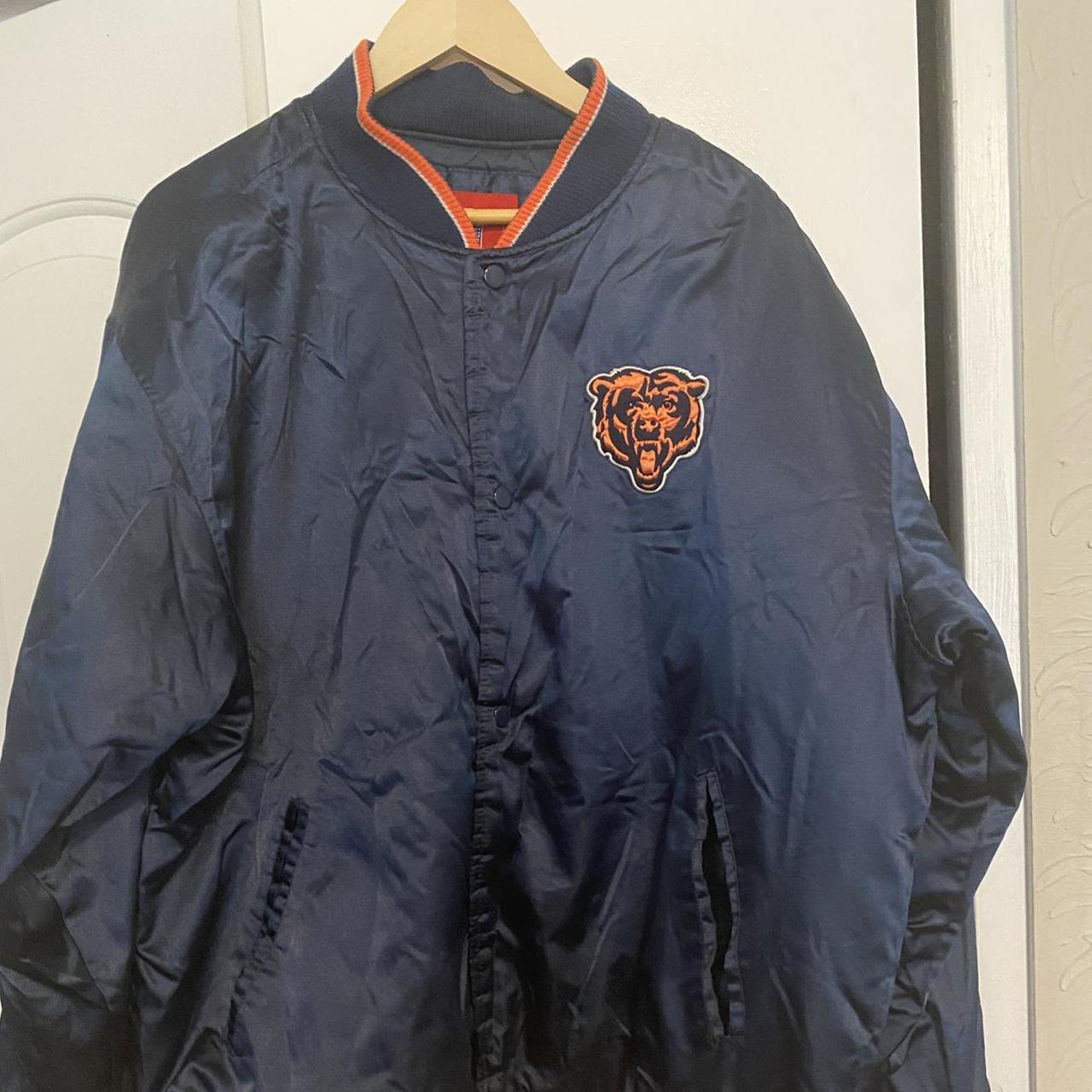 Amazing Vintage Starter Chicago Bears Varsity Jacket - Depop