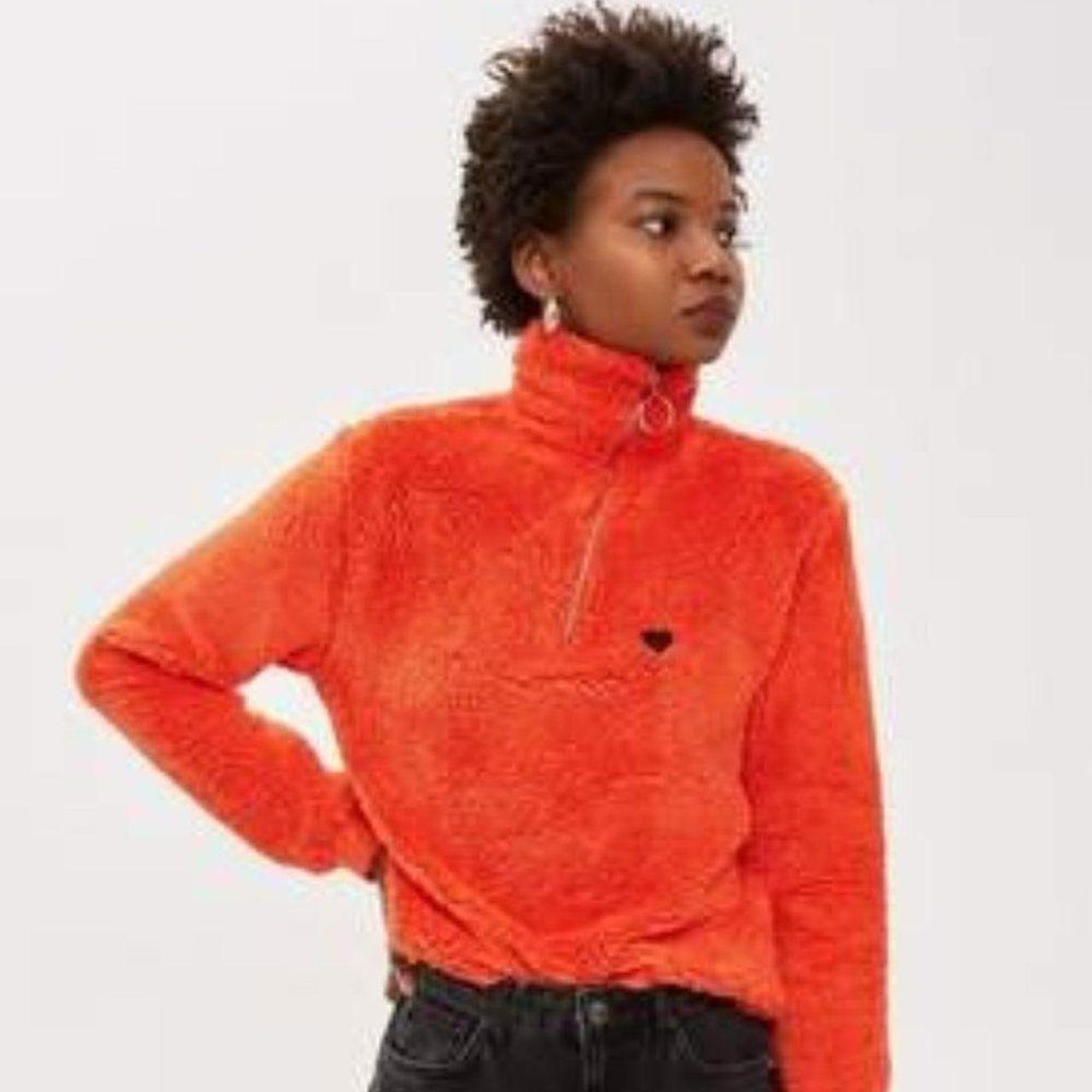 Orange 2025 sherpa pullover