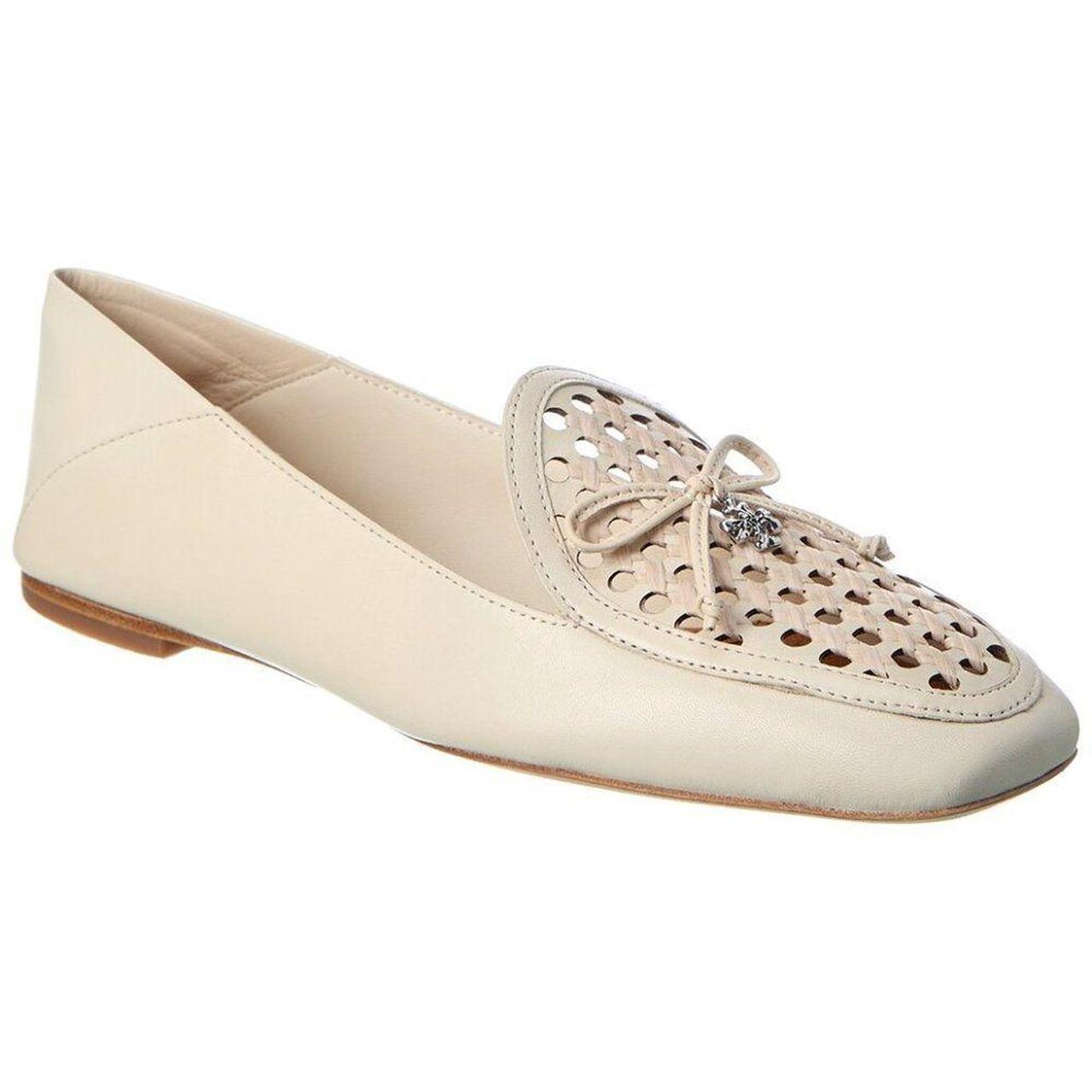 Tory burch white outlet loafers